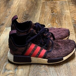 Adidas Black and Pink Athletic Shoes